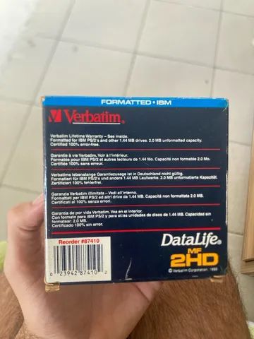 Pacote 10 Disquetes VERBATIM 2.0mb - Foto 3
