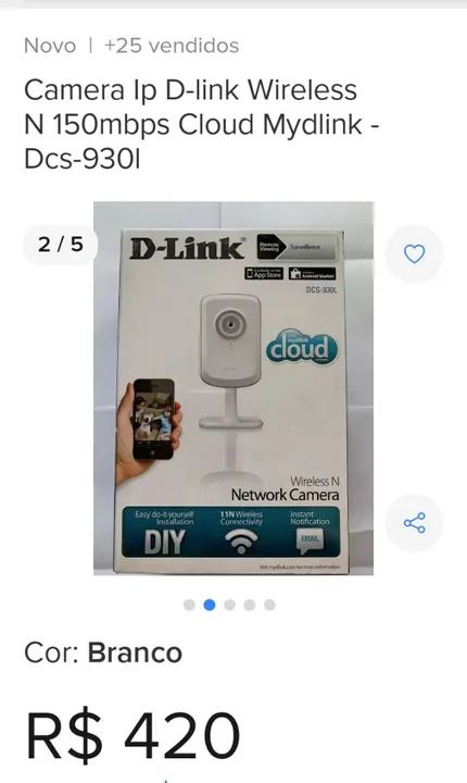 Vendo câmera de vigilância D' Link - Foto 4