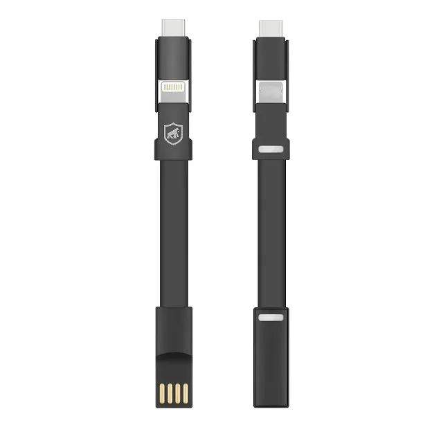 Cabo USB 3 em 1 Gshield Tipo C Lightning e Micro USB | NOVO