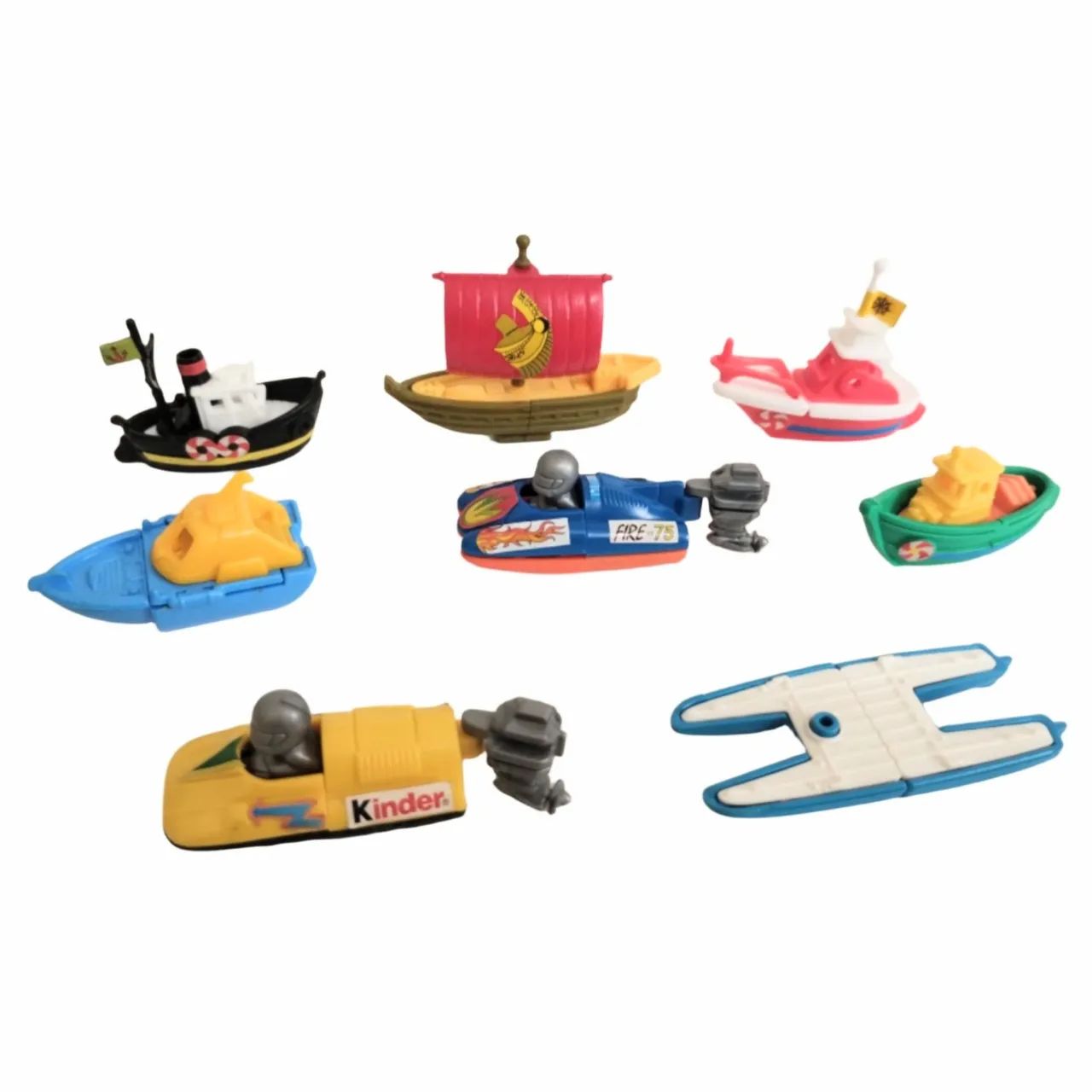 8 Barcos Lanchas Kinder Ovo, Anos 90/2000 (novíssimos coleção)