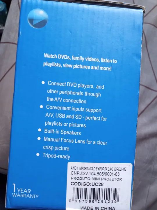 Projetor LED LCD imagem system na caixa - Foto 3