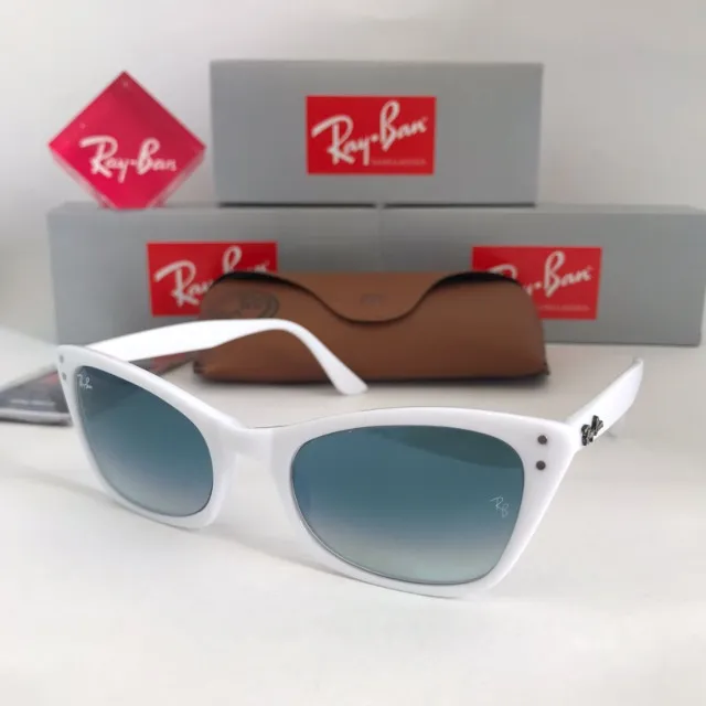 Óculos de Sol Ray ban Lady Off white lentes de cristal