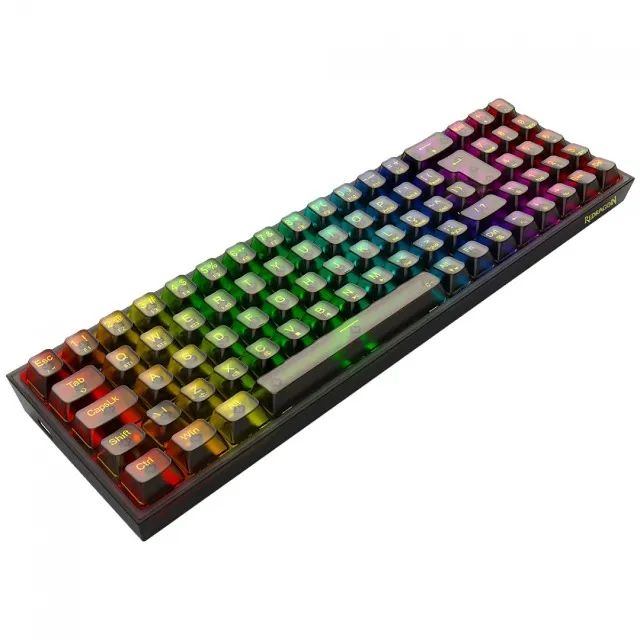 Teclado Mecânico 78% Redragon Pollux Pro Clear RGB Bluetooth/Wireless - WZetta - Foto 6