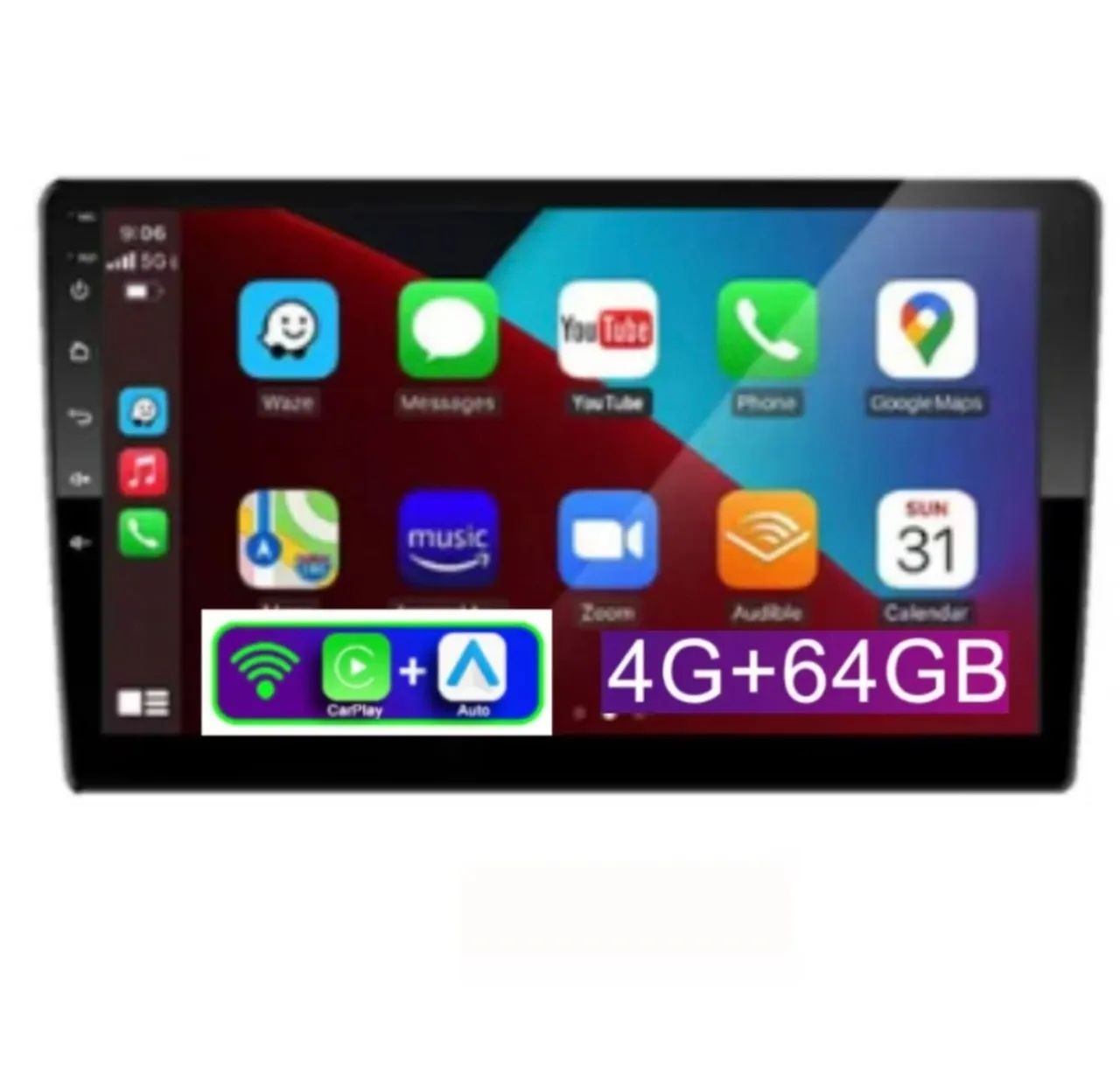 Android Auto para Carro - Tela Android com GPS e Bluetooth - Foto 2