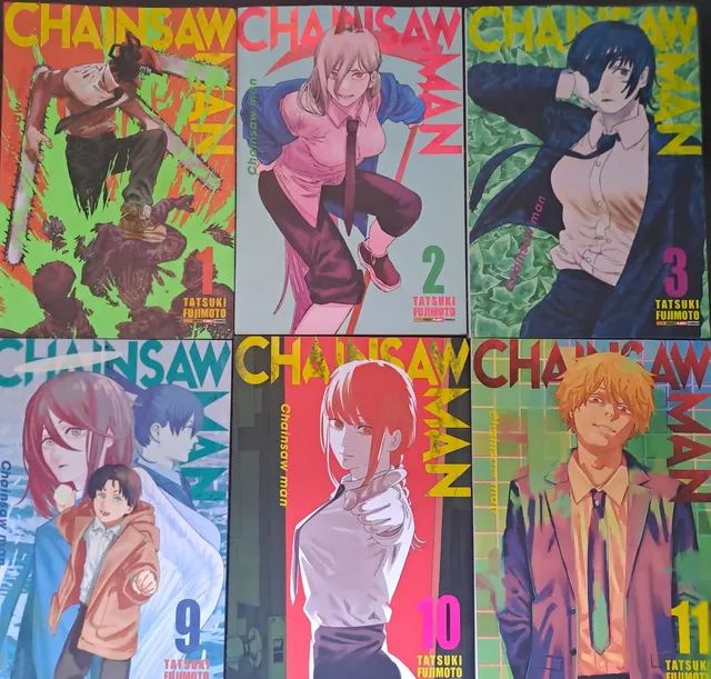 garantia de satisfação 100 Chainsaw Man volumes 1, 2, 3, 9, 10 e 11