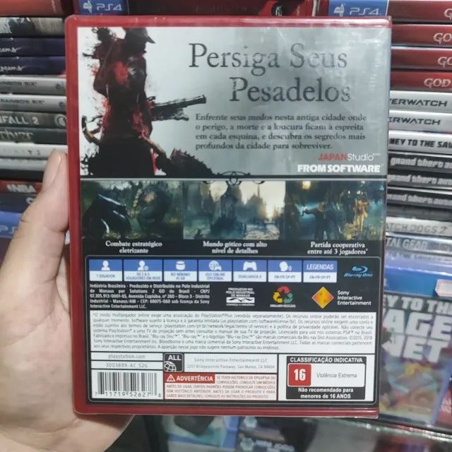 Jogo PS4 Bloodborne em Midia Fisica LACRADA - Aceito OLXPAY e Faço Envio - Foto 2