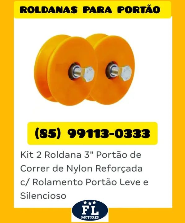 Roldanas para portão de correr - Foto 5
