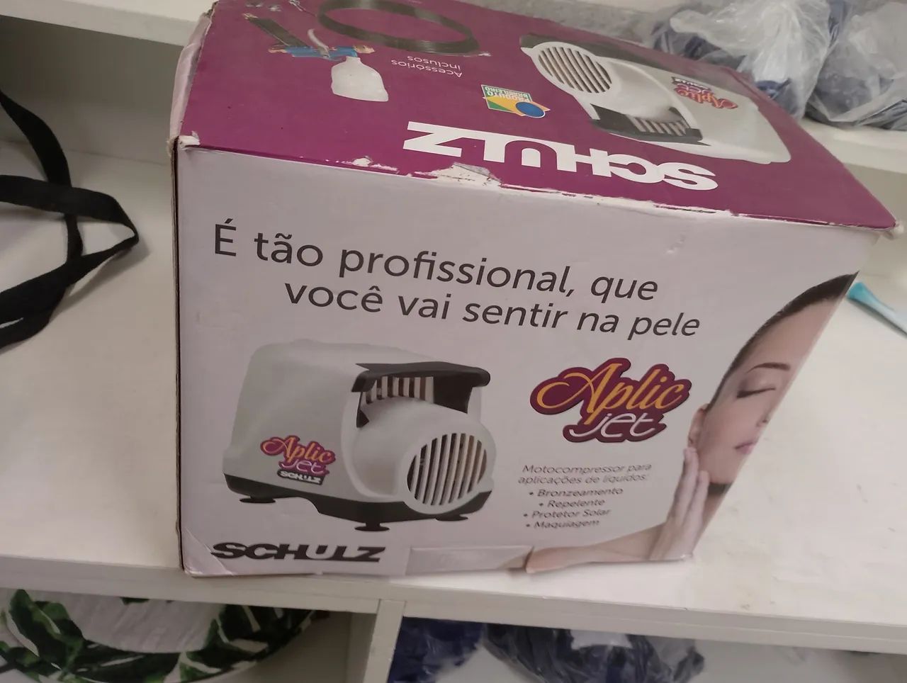 Pistola com mini compressor