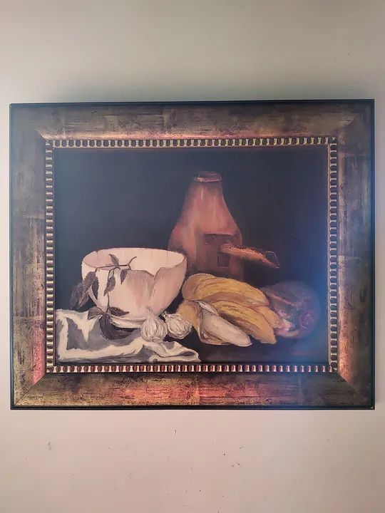 Quadro pintura óleo assinado Marques 