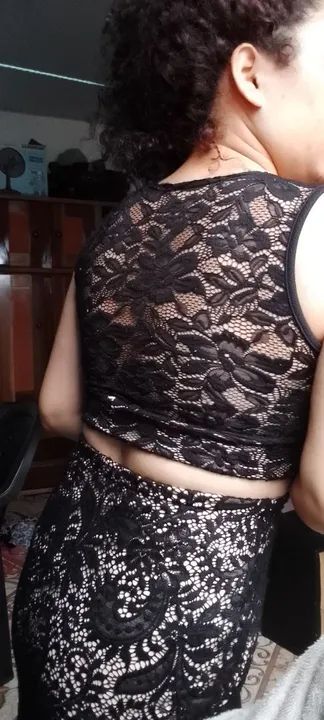 Conjunto preto de renda - Foto 4