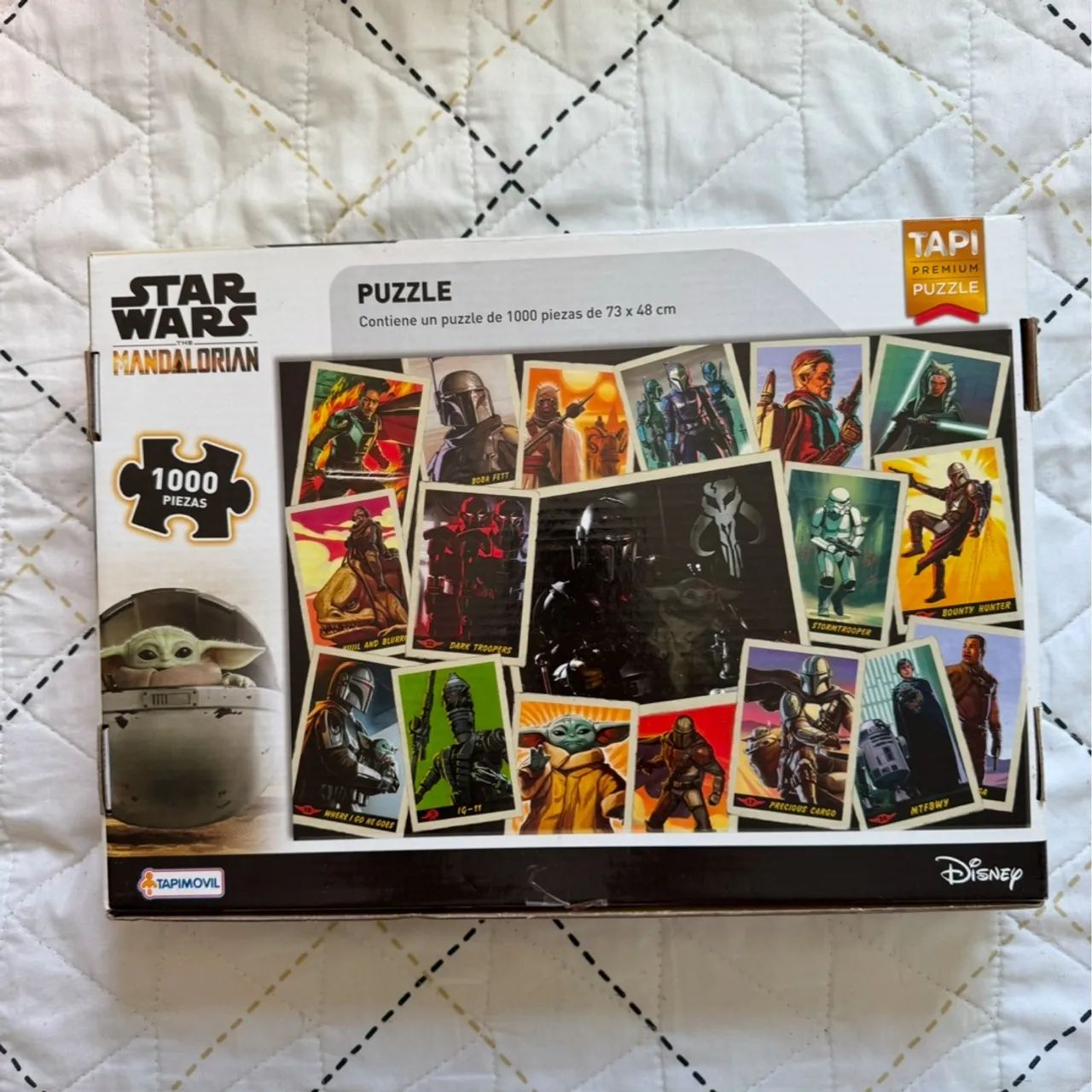 Quebra cabeça star wars mandalorian importado 1000 peças marca tapmovil