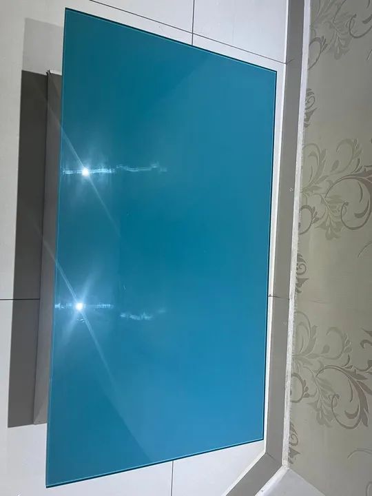 Mesa de Centro em Vidro e Laca branca - Foto 3