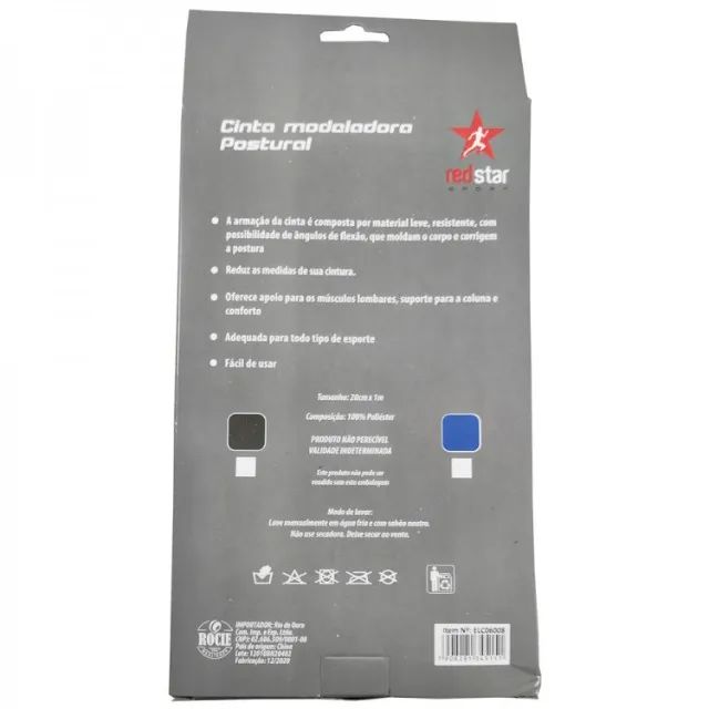 cinta modeladora postural de compressao e perda de medida lc06008 20cmx1m - Foto 3