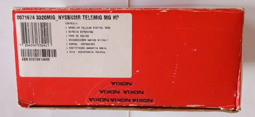 Caixa Vazia Do Celular Nokia 3320 Telemig - Foto 4