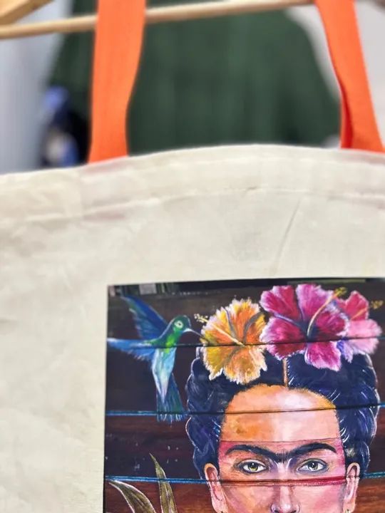 Bolsa Frida Kahlo -  Arte e Estilo - Foto 2