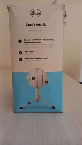 Microfone Condensador USB Blue Snowball Ice Branco Logitech - Embalagem ...