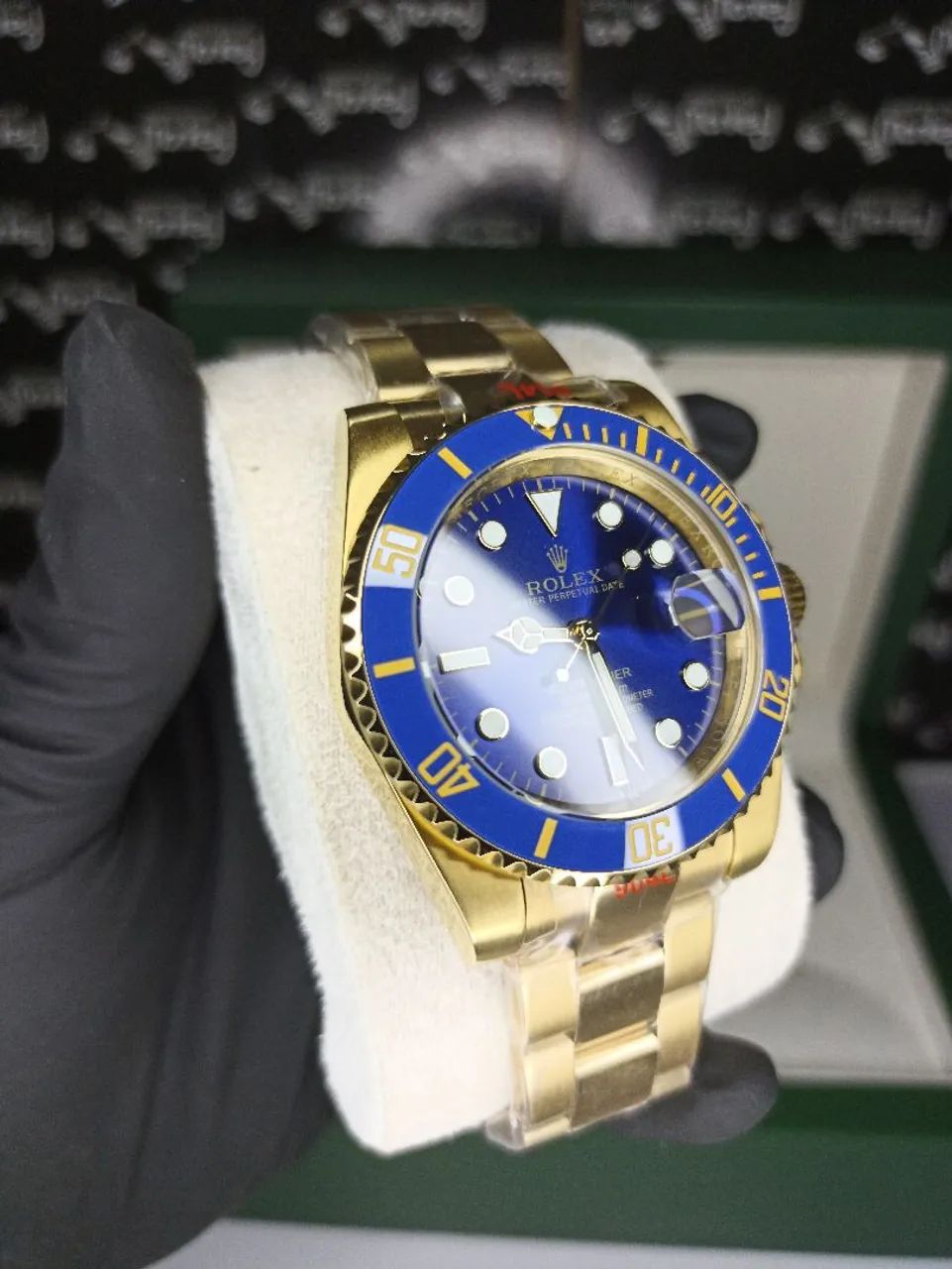 Relógio Rolex Submariner azul  - Foto 4