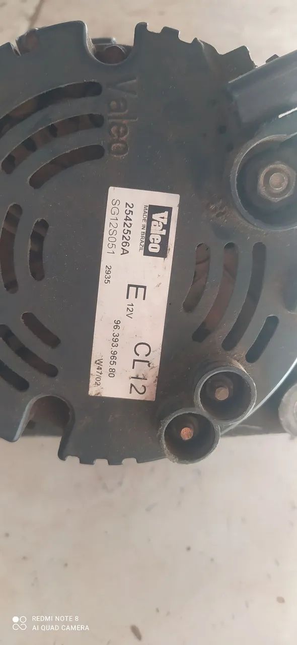 Alternador Valeo 2542526A para carros Citroen e Peugeot 