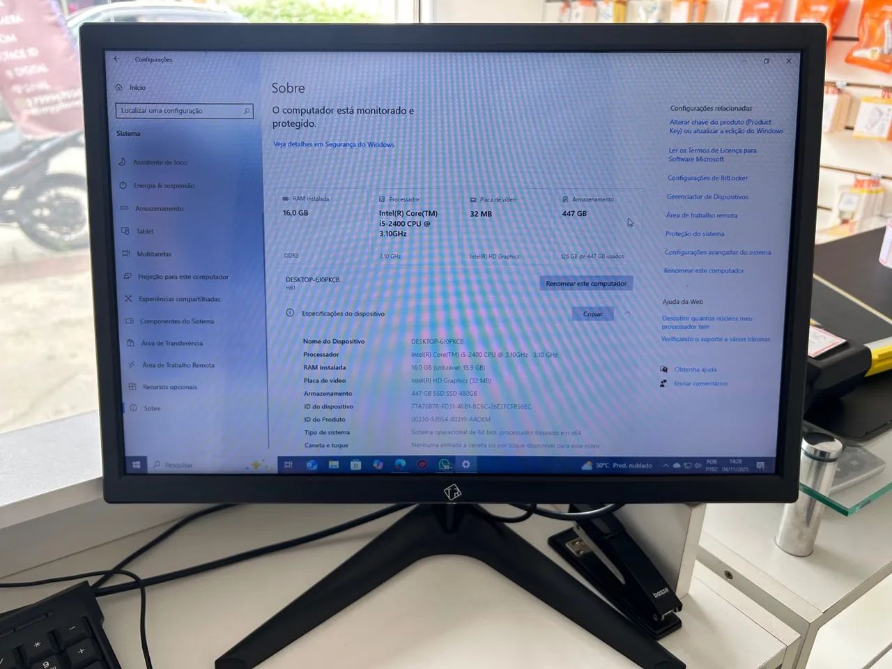 COMPUTER Core I5 16GB RAM64292069191299121