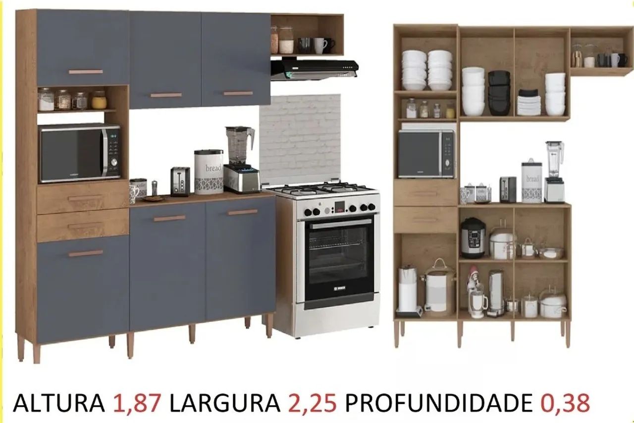 Cozinha Completa com balcão super espaçosa  - Foto 2
