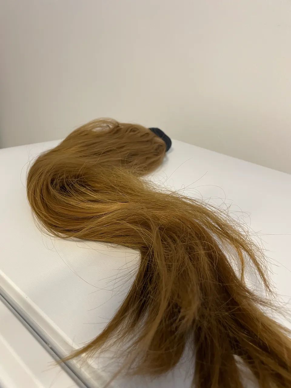 Cabelo rabo de cavalo 65cm fibra 