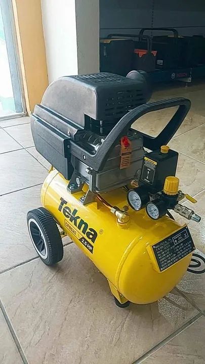 Compressor de Ar 24 Litros Motor 2.5hp 116psi - Tekna (Loja/Nova) - Foto 5