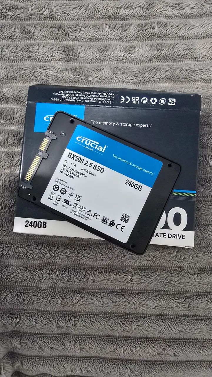 SSD 240GB CRUCIAL - Foto 2
