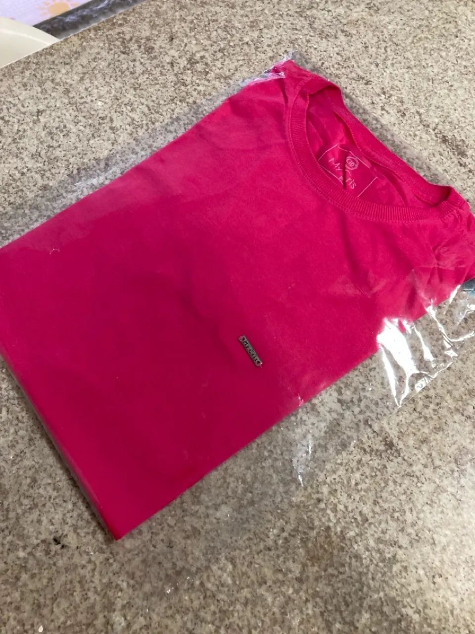 Camiseta Masculina Mycris Rosa - Foto 3