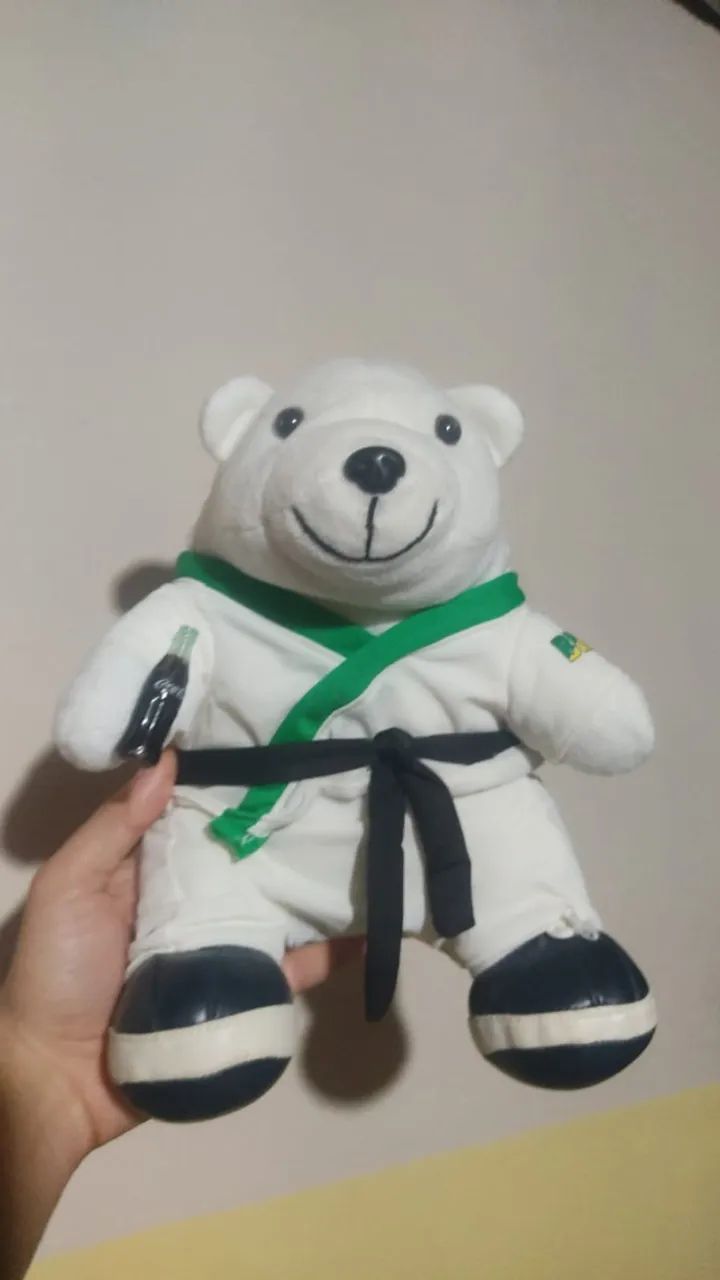 Urso pelúcia coca cola