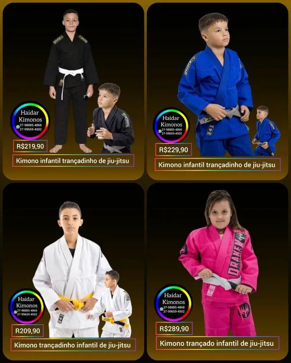 Kimono de Jiu-Jitsu - judô karatê Taekwondo 