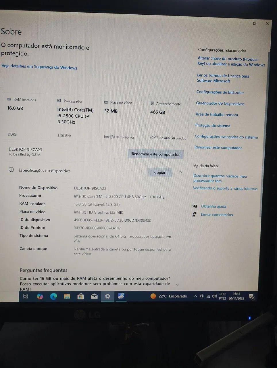 Kit placa mãe com processador e memória e HD de 500gb  - Foto 5