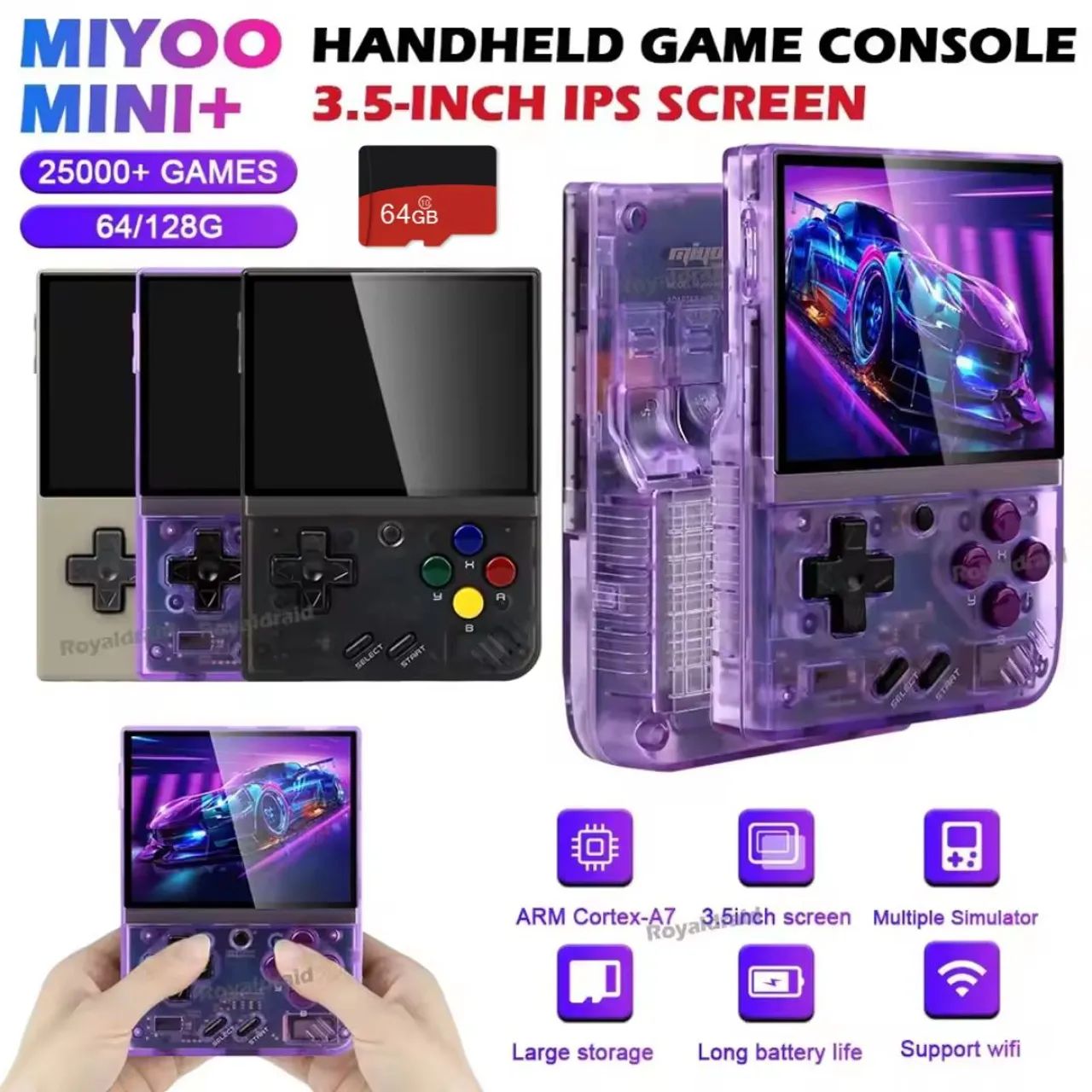 Miyoo Mini Plus microSD 64GB付き - メルカリ