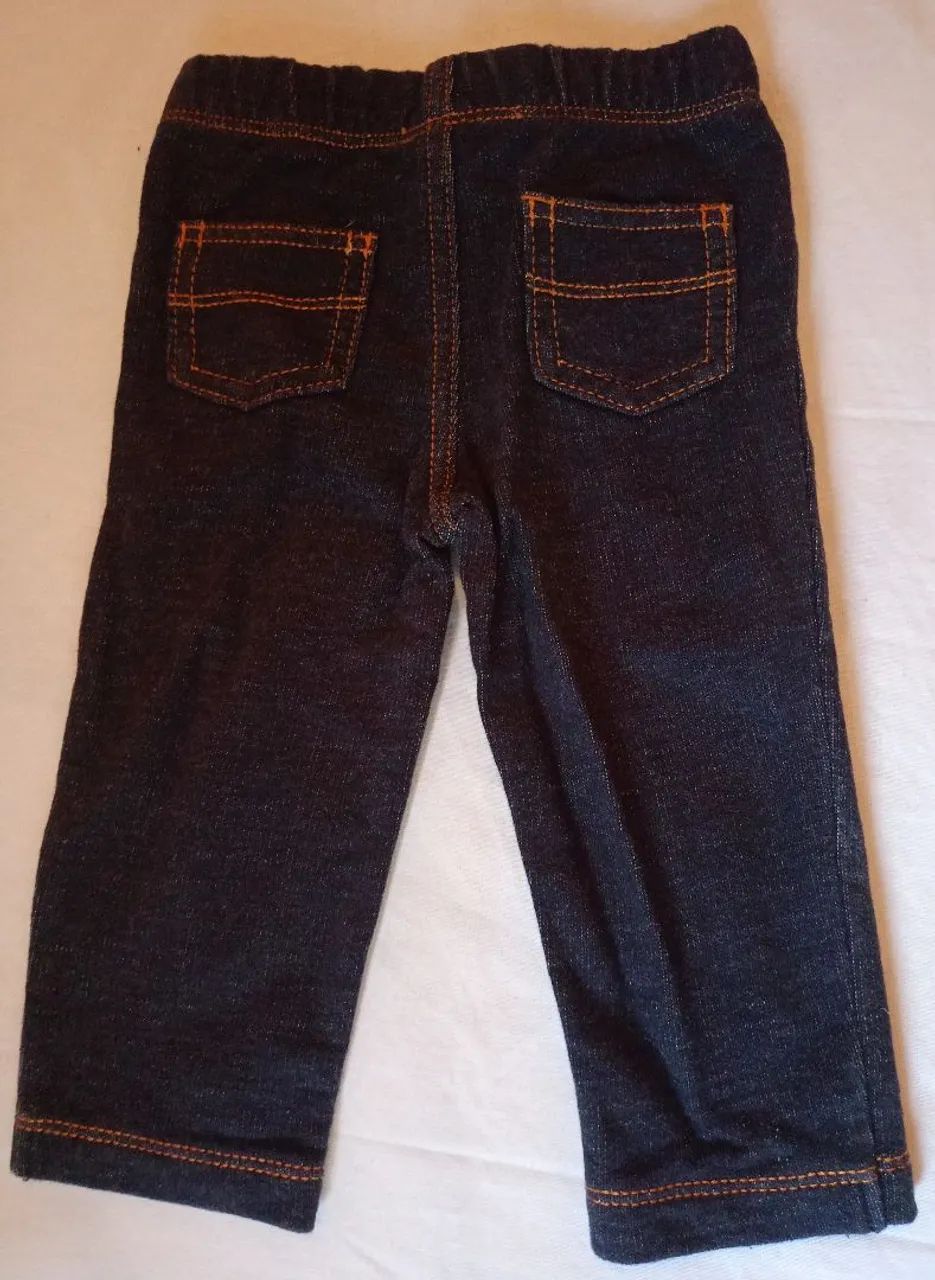 Calça Carter's 9 meses jeans mescla preto - Foto 2