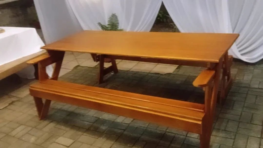 Mesa que vira Banco (PRONTA ENTREGA) - Foto 5
