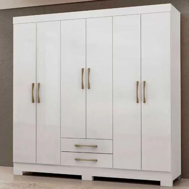 Guarda Roupa Casal 6 Portas 2 Gavetas