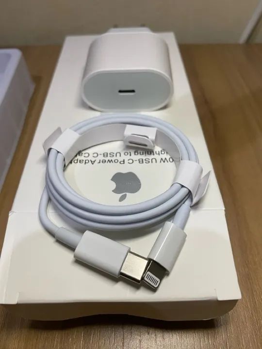 Carregador completo iPhone turbo 20W Apple Original - Foto 3