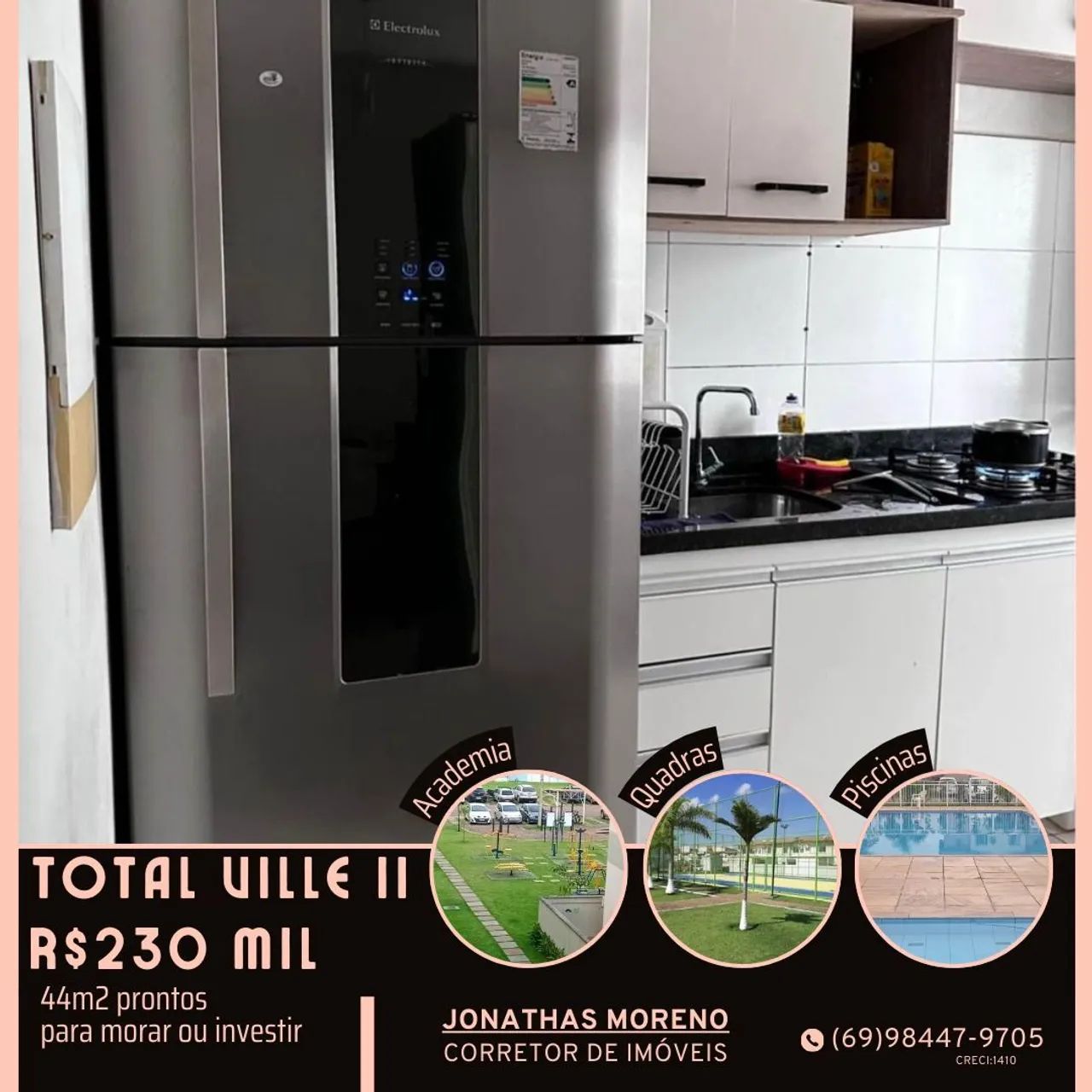 VENDO APT MOBILIADO CONDOMÍNIO TOTAL VILLE II - Foto 3