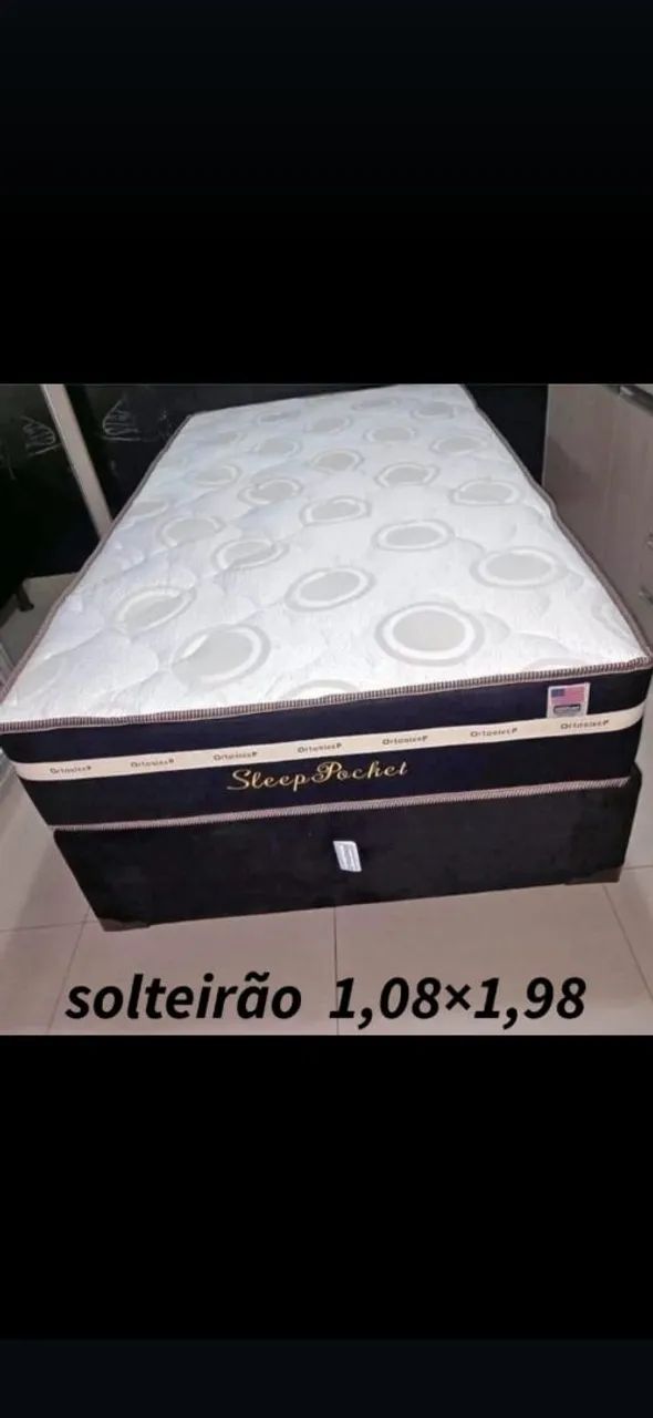 Cama Sleep Pocket Solteirão 1,08x1,98