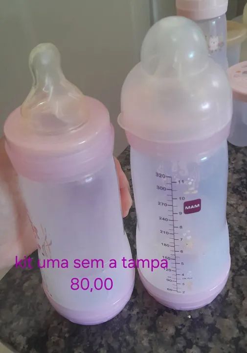 Kit Mamadeira e Potinho para Bebê - Foto 3