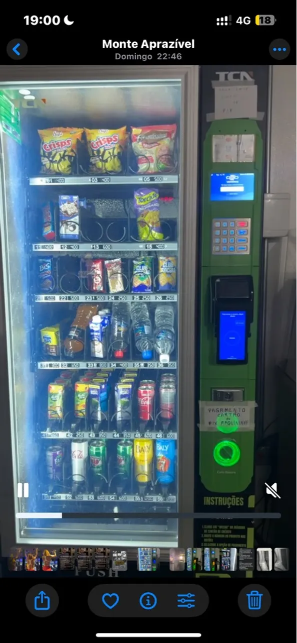 Máquina de Venda de Lanches e Bebidas