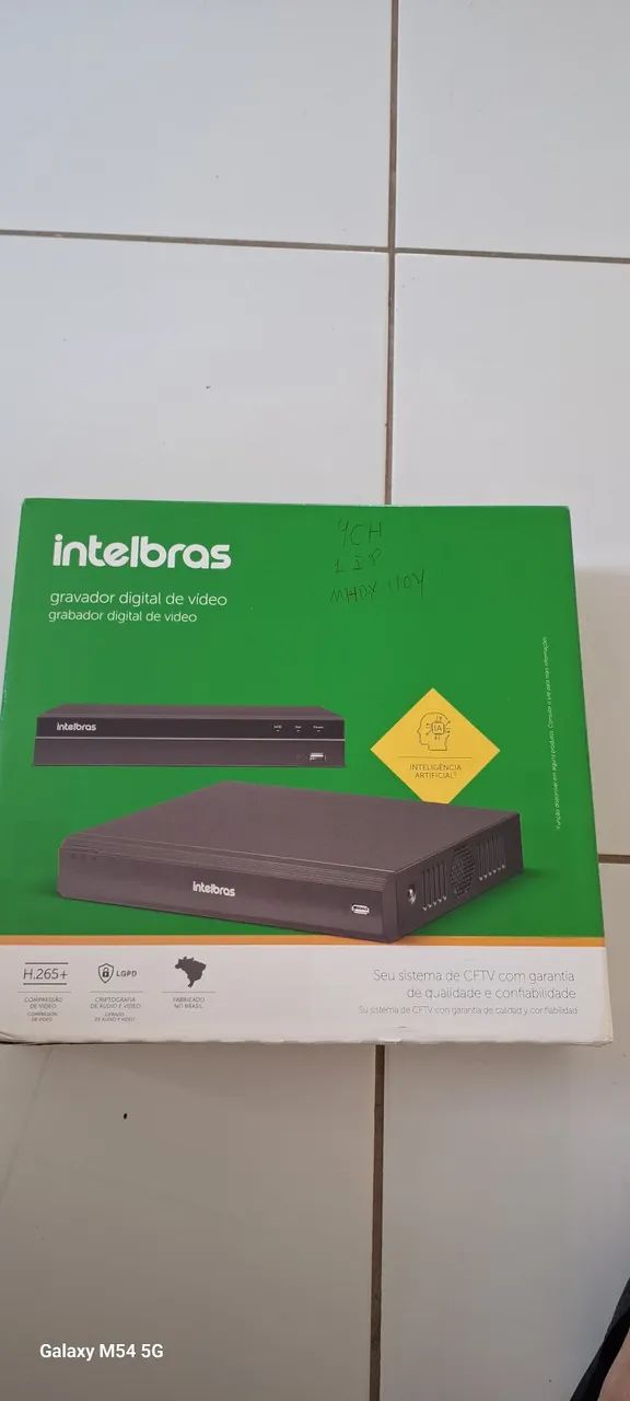 Gravador Digital de Vídeo Intelbras 4 Canais