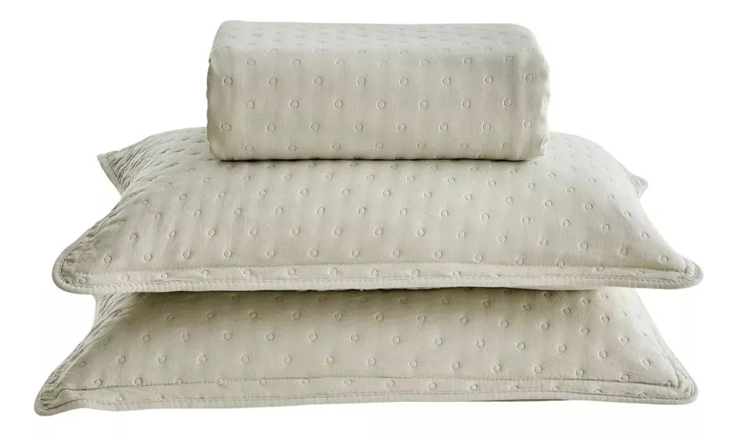 Cobre leito king bege novo na caixa 200 reais - Foto 3