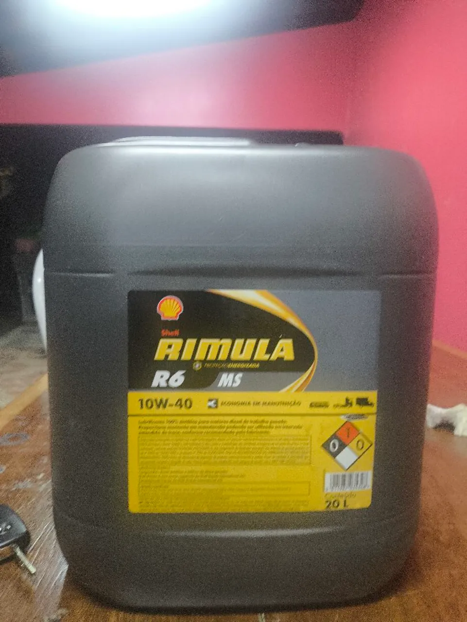 Óleo de Motor Shell Rimula R6 MS 10W-40 20L