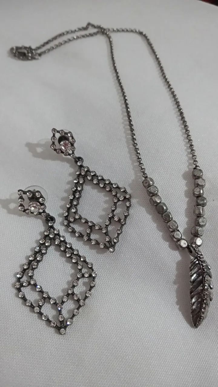 Conjunto colar+brincos - Foto 2