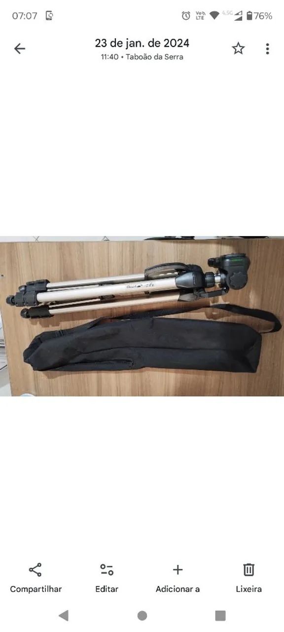 Tripé (filmadora ou máquina fotográfica) WT3770 - Foto 6