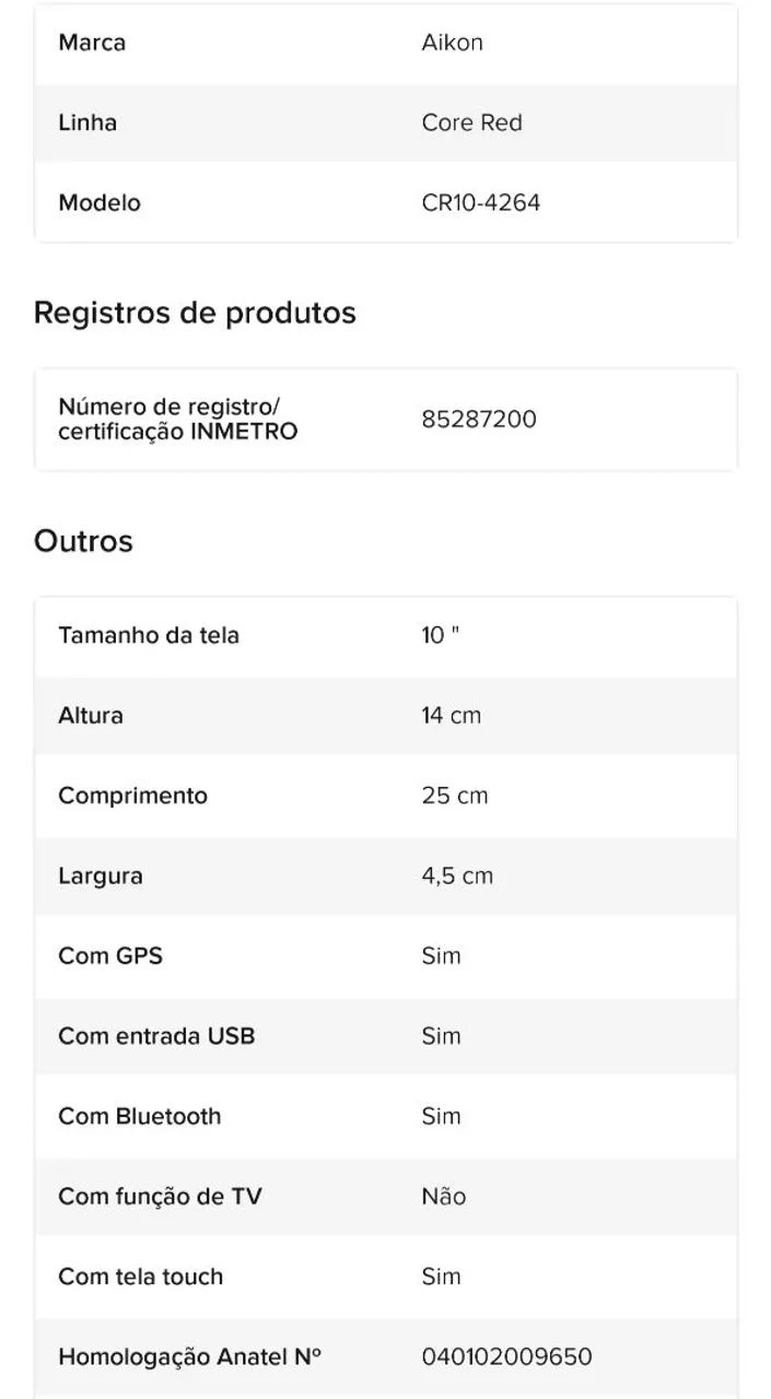 Central Multimídia Aikon64302956444675124