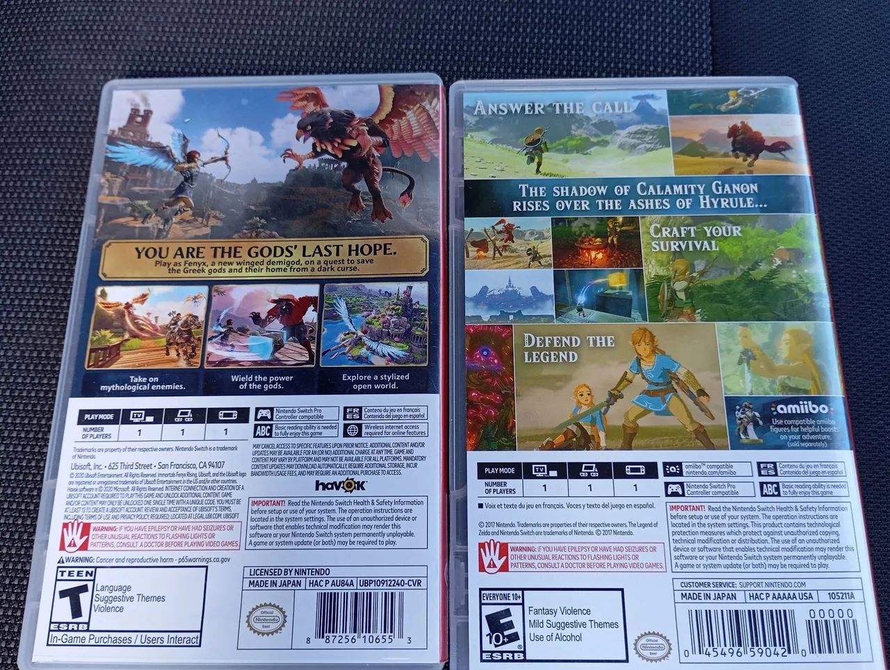 Jogos Nintendo Switch - Immortals Fenyx Rising e Zelda: Breath of the Wild - Foto 2