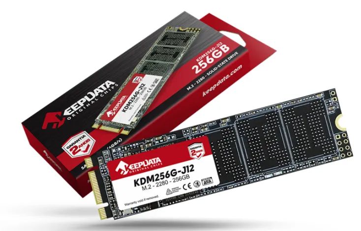  M.2 Sata Ngff 256Gb Keepdata Kdm256g-J12 hd ssd Pcie 2280 Gen3x4 para pc desktop, noteboo