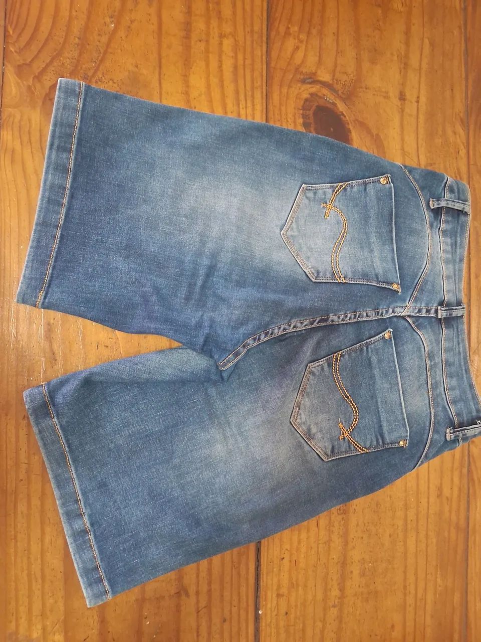 Bermuda Ciclista Jeans Feminina Levanta Bumbum - Foto 2