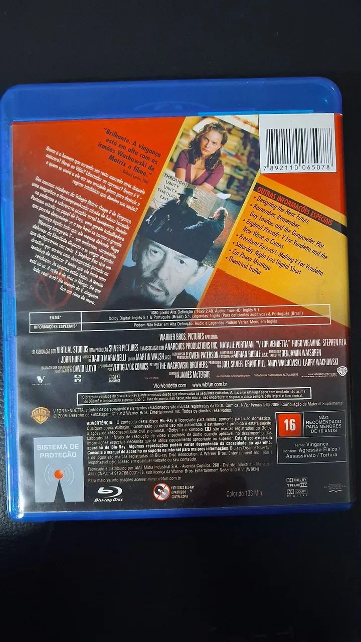 V de Vingança Blu-ray  - Foto 3